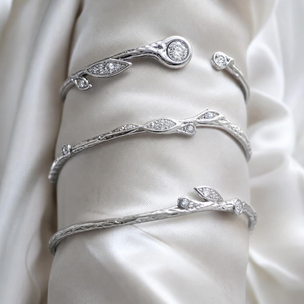 Diamond Halo Arm Cuff