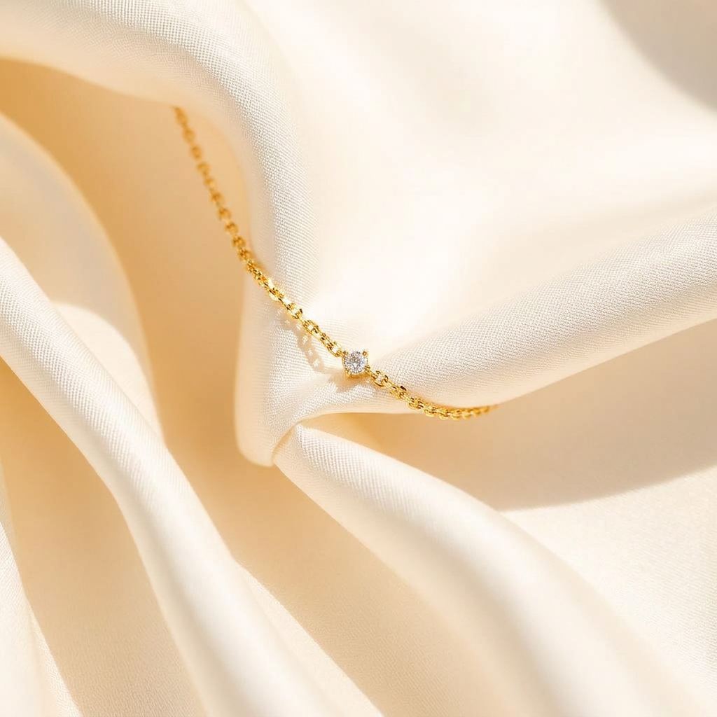 Gold Diamond Anklet