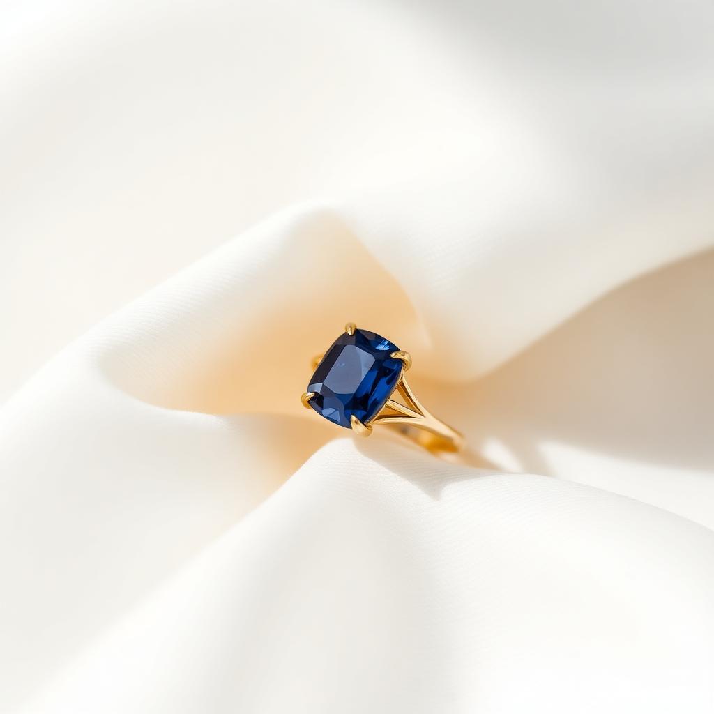 Sapphire Solitaire Ring
