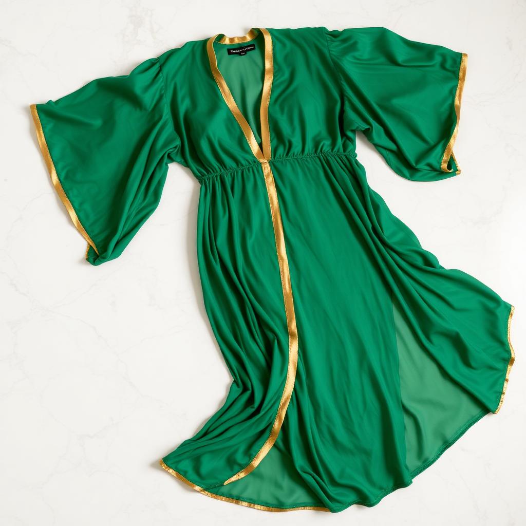 Emerald Silk Coverup